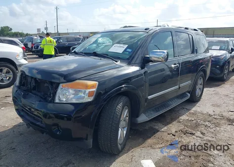 2010 Nissan Armada Platinum from USA, damaged, VIN 5N1BA0NF2AN616401